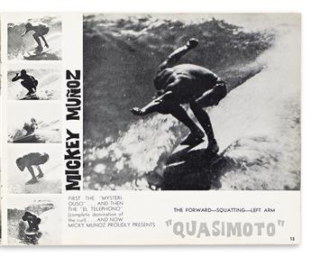 JOHN SEVERSON (1933-2017) Group of items from Surf Fever. Original photo book and two (2) pieces of ephemera. 1960.